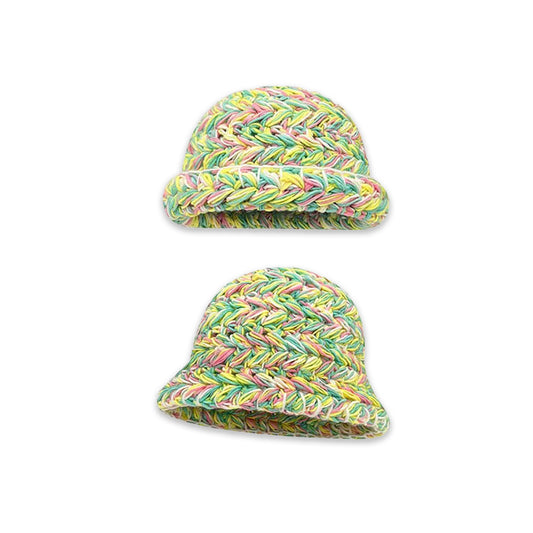 Green Apple Knitted Bucket Hat